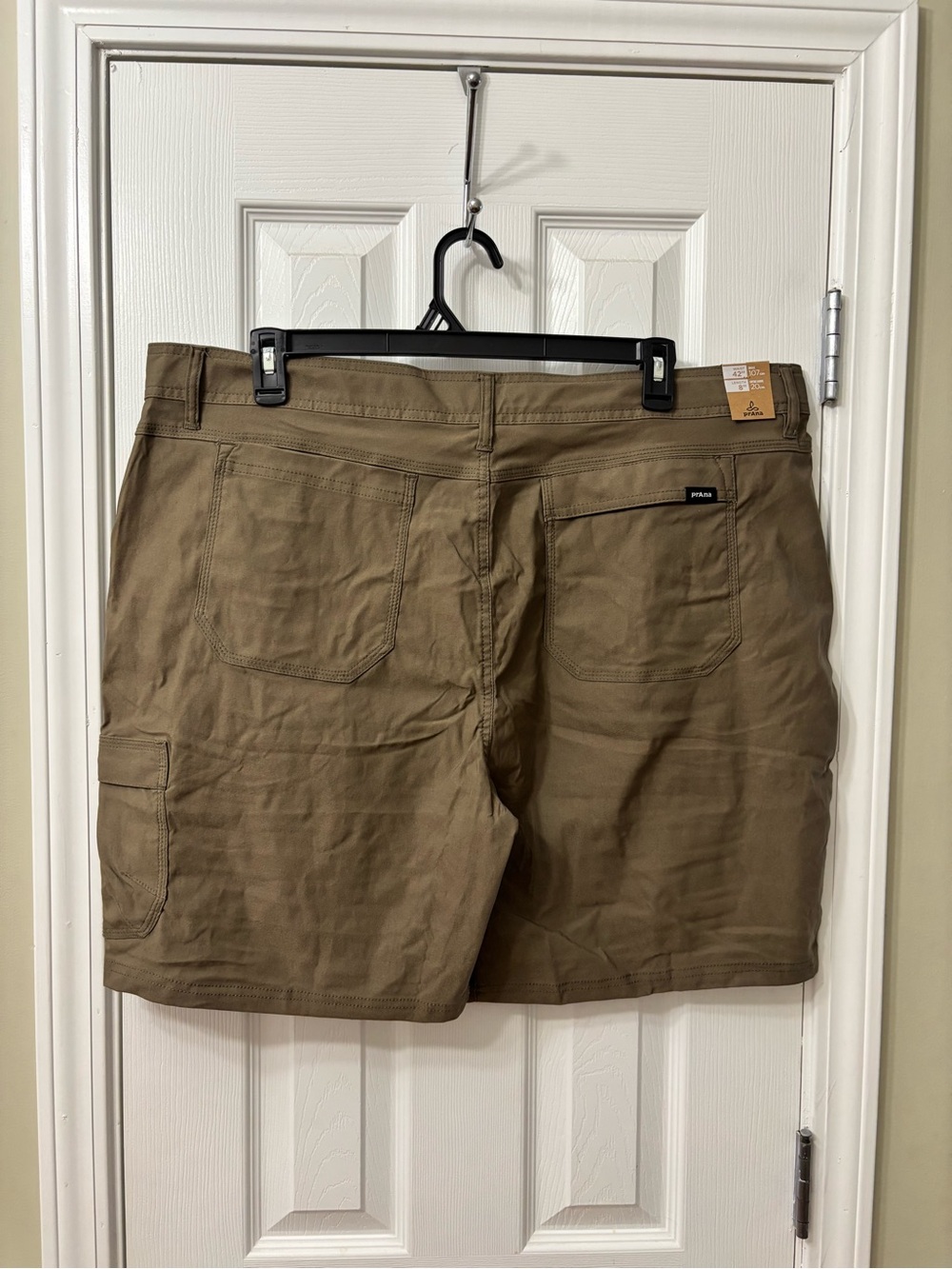 NWT prAna Stretch Zion II Climbing Hiking Shorts Khaki Size 42 8” Inseam - Picture 7 of 9